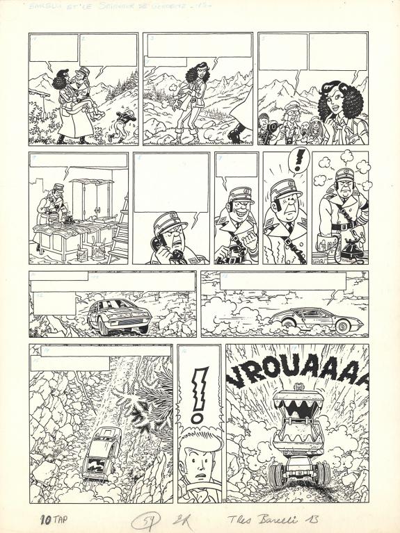 Bob De Moor - Barelli, Le Seigneur de Gonobutz, Planche orig