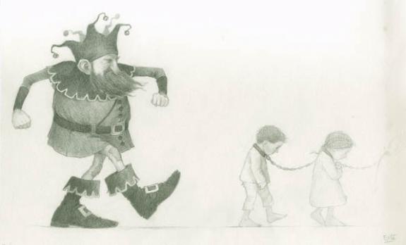 Erlé Ferronnière - Halloween, Illustration originale