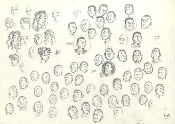 Fred Simon - Le poisson-clown, étude de personnages