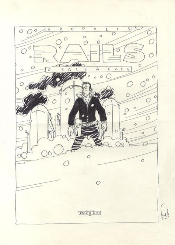 Fred Simon - Rails, Face à face, projet de couv