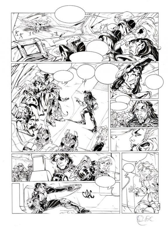 Nicolas Mitric - Kookaburra, Système Ragnarok, Planche origi