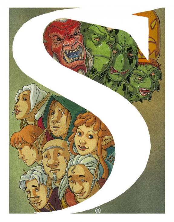 Olivier Brazao - Sheewowkees , Les Worgs, Illustration origi