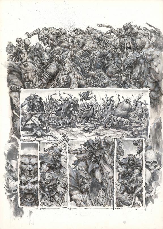 Paul Jeacock - Planche originale Warhammer