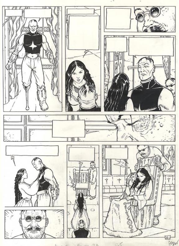 Philippe Adamov - L'Impératrice rouge, Impurs, Planche origi