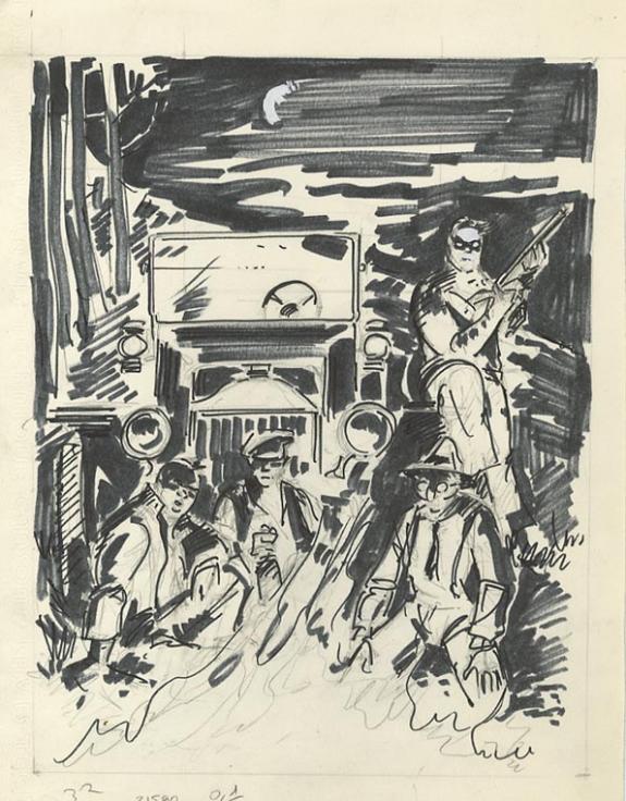 Jean-Paul Dethorey - Louis la Guigne, Les vagabonds, projet 