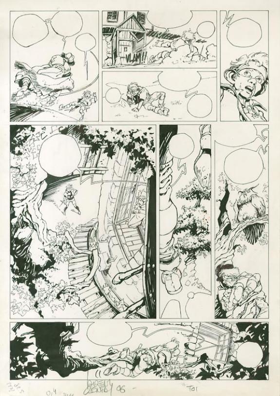 Laurent Cagniat - Vauriens, Pop bras d'argile, Planche origi
