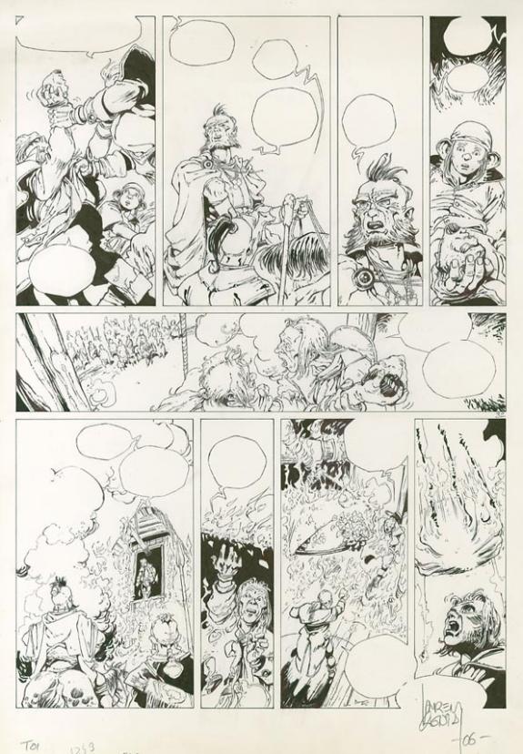 Laurent Cagniat - Vauriens, Pop bras d'argile, Planche origi