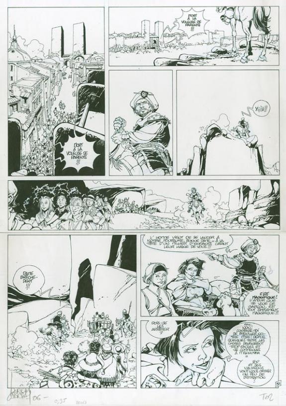Laurent Cagniat - Vauriens, Dame Brèche-Dent, Planche origin