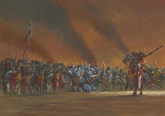 Adrian Smith - Armée squelettes, illustration originale