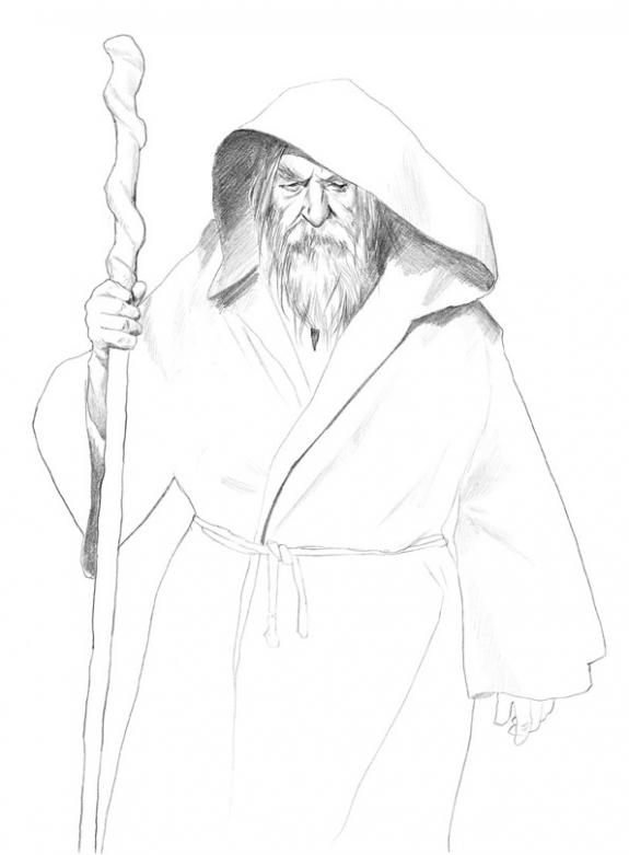 Bruno Brucero - Le livre secret de Merlin, merlin encapuchon