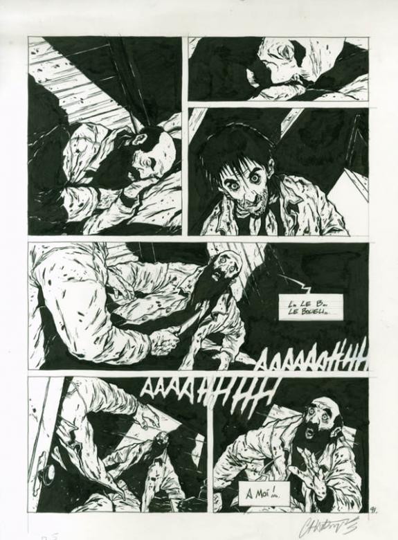 Christophe Chabouté - Terre-Neuvas, Planche originale n°91