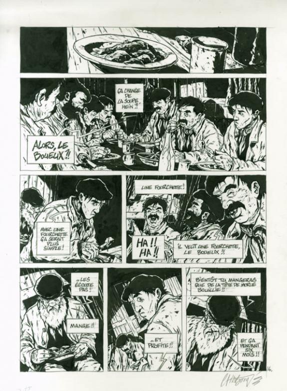 Christophe Chabouté - Terre-Neuvas, Planche originale n°16