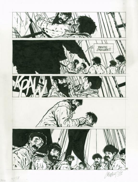 Christophe Chabouté - Terre-Neuvas, Planche originale n°97