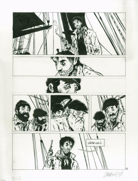 Christophe Chabouté - Terre-Neuvas, Planche originale n°98