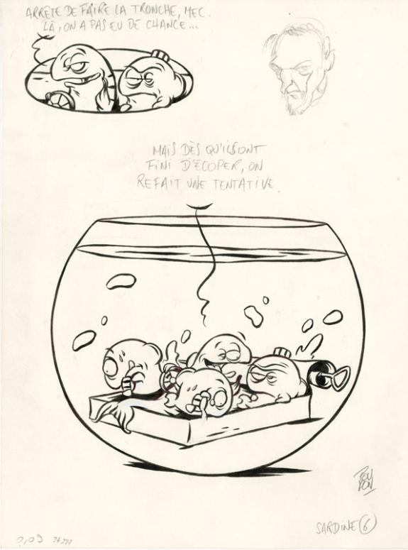 Nicolas Poupon - Le Fond du bocal, Illustration originale