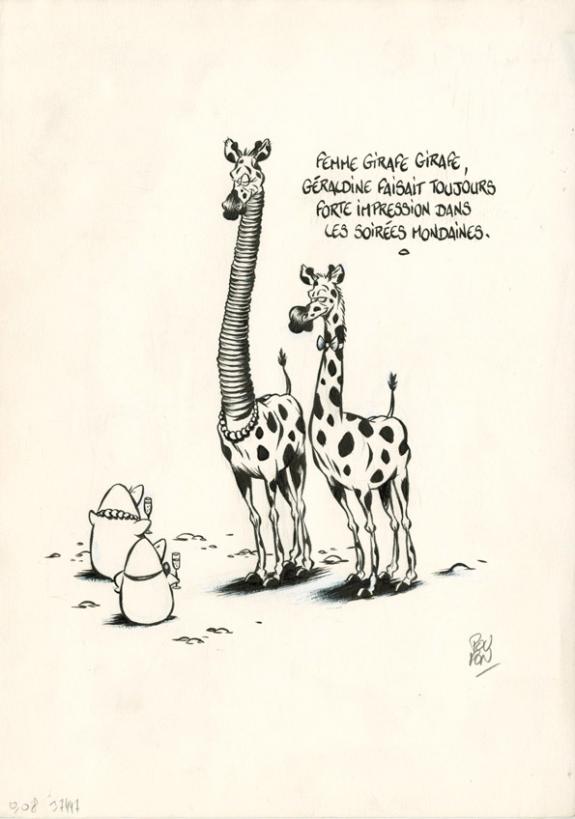 Nicolas Poupon - Le Cri de l'autruche, Illustration original