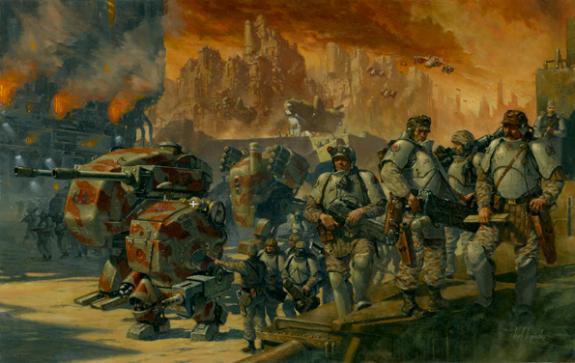Karl Kopinski - Game AT43, Soldats, illustration originale