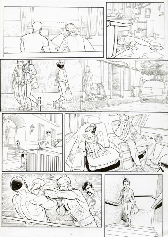 Marcial Toledano - Ken games, Ciseaux, Planche originale n°2