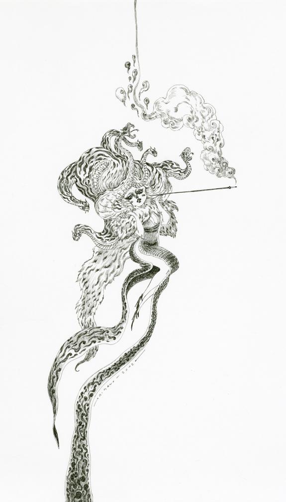 Giovanni Rigano - Illustration originale - Medusa