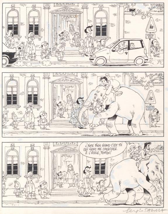 Sergio Salma - Nathalie, planche originale