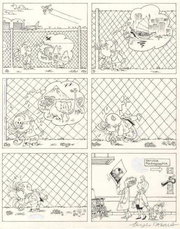 Sergio Salma - Nathalie, planche originale