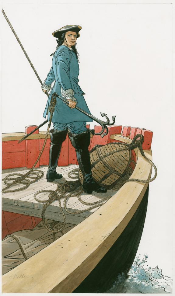 Patrice Pellerin - L'Épervier, illustration originale