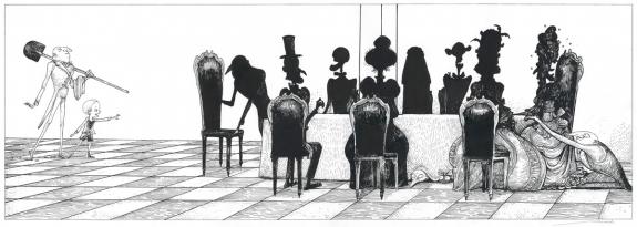 Lionel Richerand - L'Étrange Réveillon, Illustration origina
