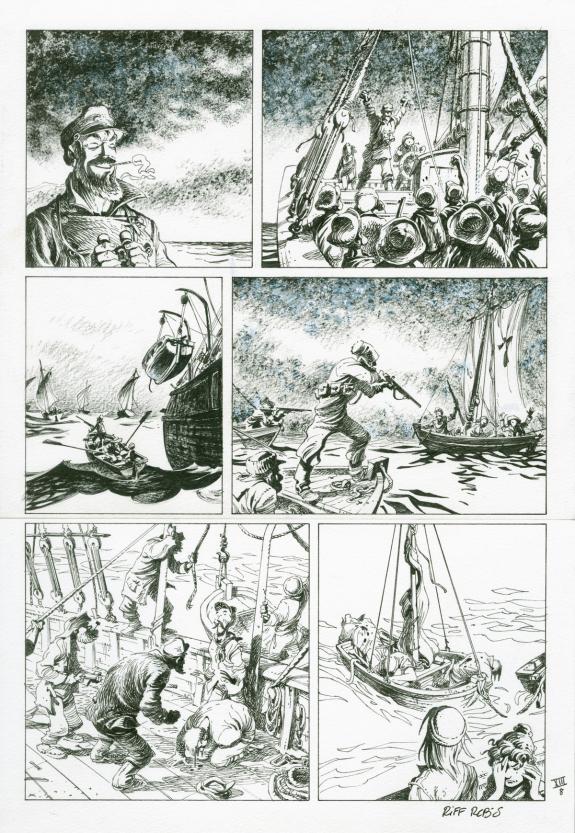 Riff Reb's - Le Loup des mers, Planche originale - chap. XII