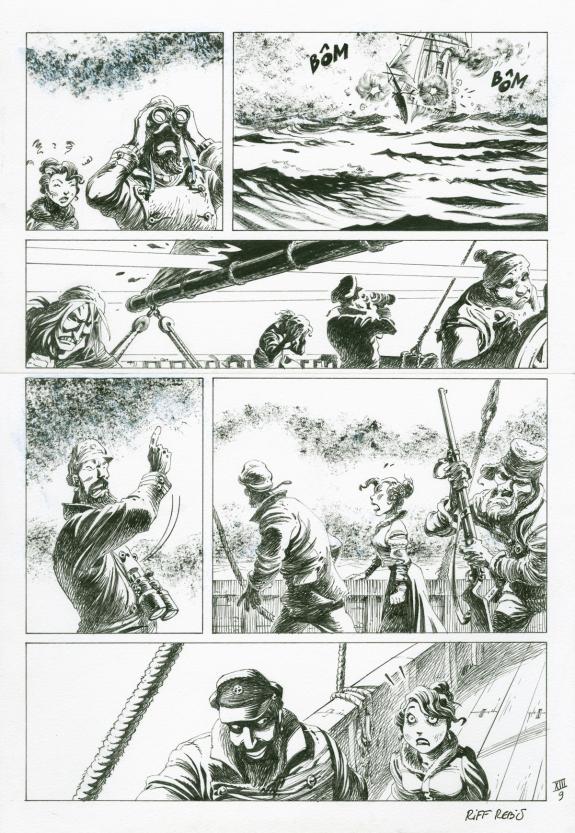 Riff Reb's - Le Loup des mers, Planche originale - chap. XII