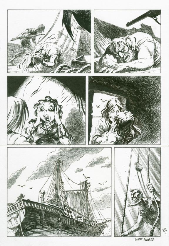Riff Reb's - Le Loup des mers, Planche originale - chap. XVI