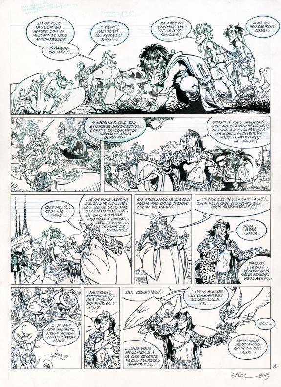Crisse - Atalante, Calaïs et Zétès , Planche originale