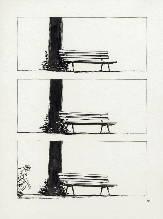 Christophe Chabouté - un peu de bois et d'acier, Planche ori