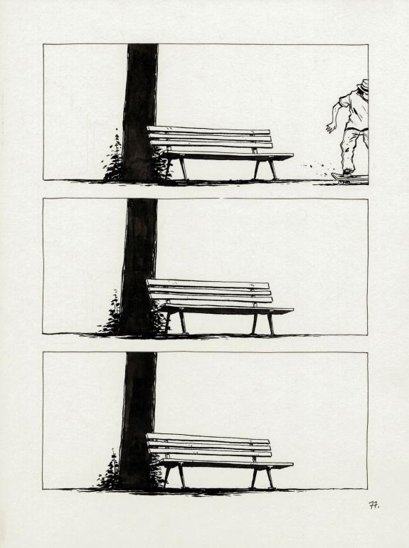Christophe Chabouté - un peu de bois et d'acier, Planche ori