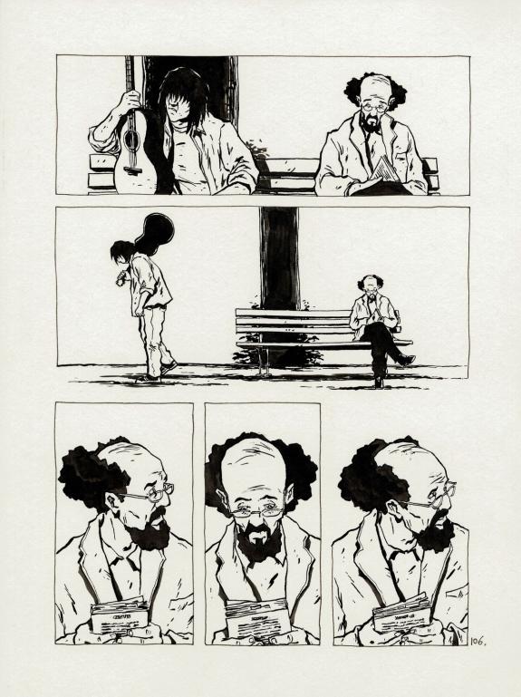 Christophe Chabouté - un peu de bois et d'acier, Planche ori
