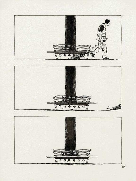 Christophe Chabouté - un peu de bois et d'acier, Planche ori