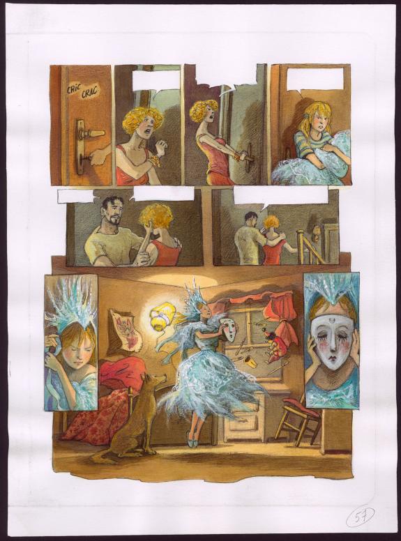 Florence Magnin - Mascarade, Planche originale