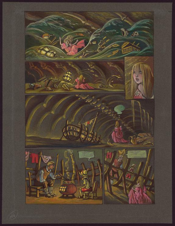 Florence Magnin - Mascarade, planche originale