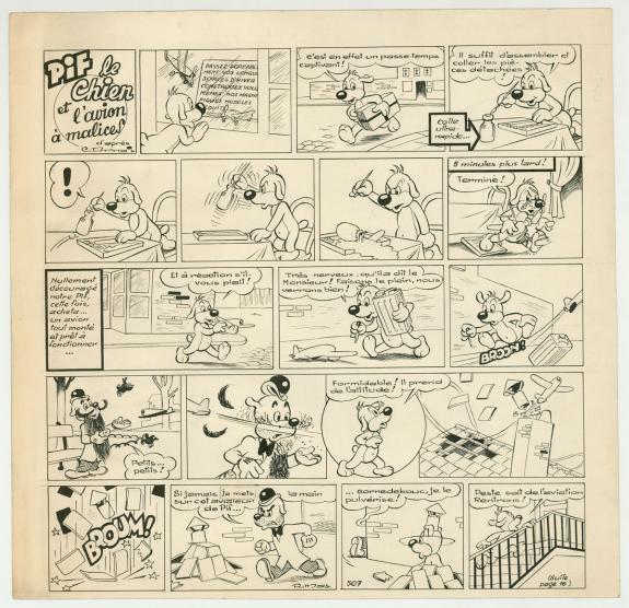 Rmas - Pif, Planche originale n°01 publiée dans Vaillant n°5