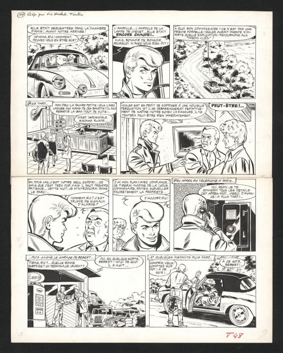 Tibet - Ric Hochet, Piège pour Ric Hochet, Planche originale