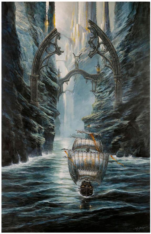 Didier Graffet - À terre et mer fidèle, peinture originale