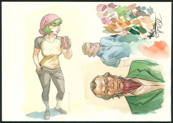 Marcial Toledano - Tebori, Illustration originale 