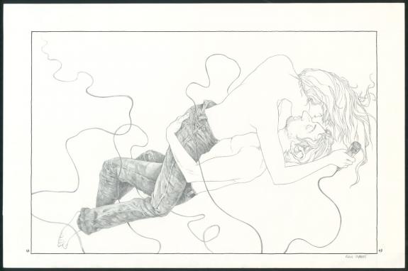 Alexis Chabert - Gainsbourg, Double planche originale n°44-4