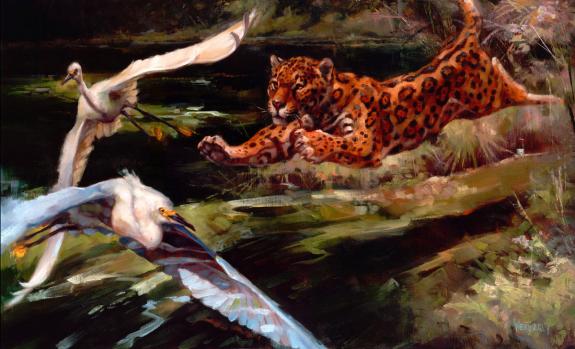 Joe Weatherly - Illustration originale - "ambush"