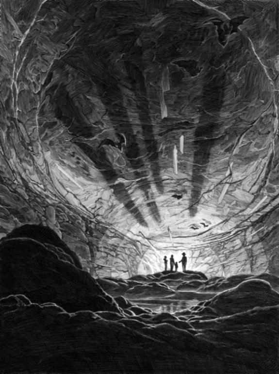 Nicolas Delort - Illustration intitulée Mammouth cave