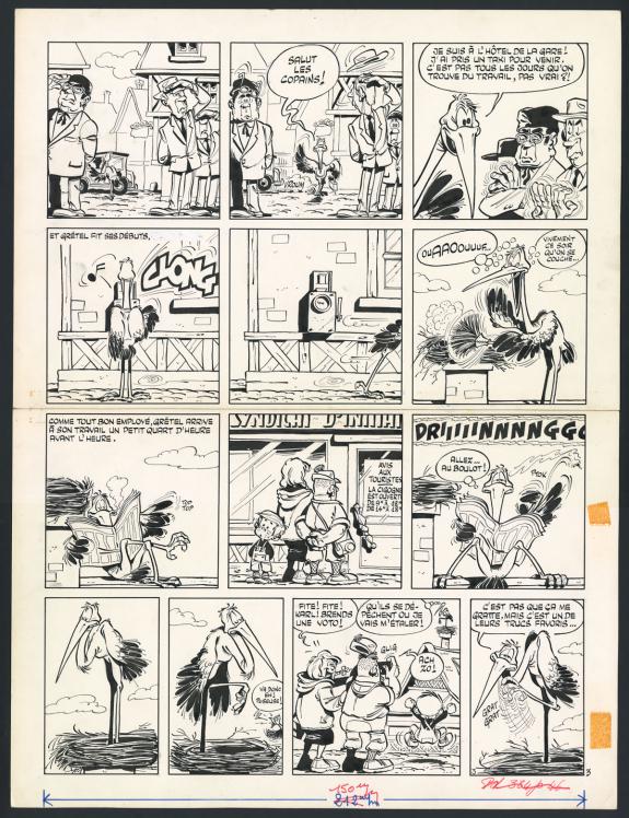Marcel Gotlib - Les Dingodossiers , Planche originale 3 pour