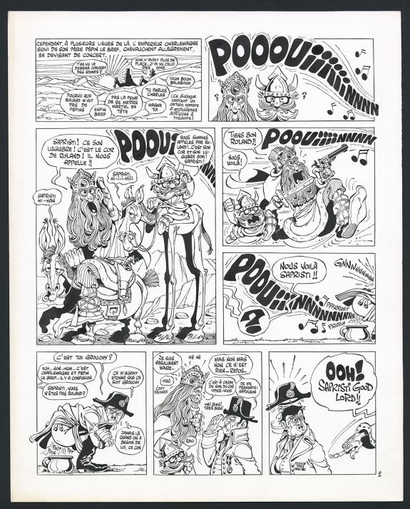 Marcel Gotlib - Rh&acirc;-Gnagna, Tome 1, Planche originale n&deg;02 p