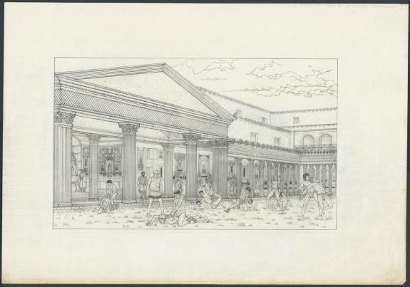Marc Henniquiau - Pompeï, tome 2, Illustration originale