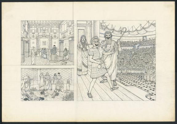 Marc Henniquiau - Pompeï, tome 2, Illustration originale