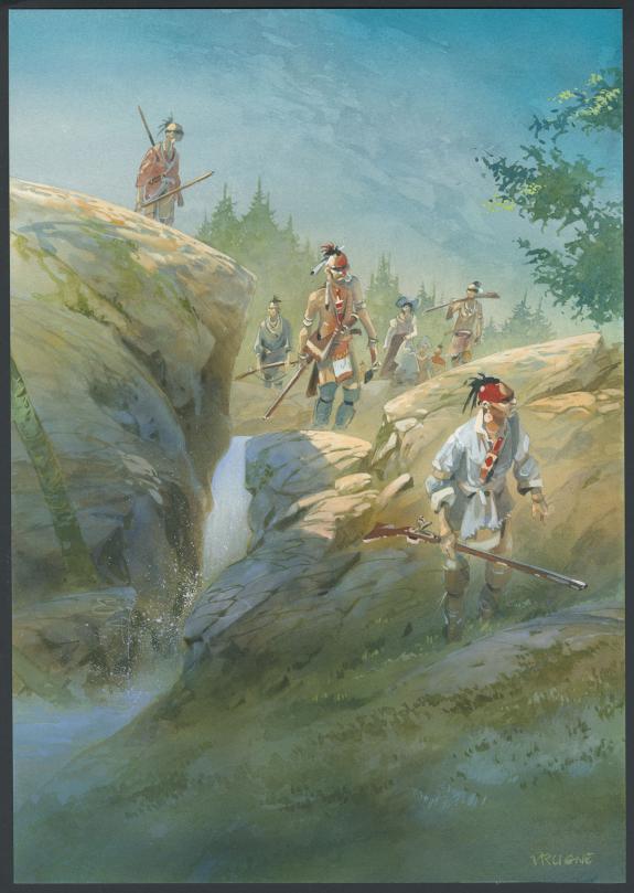 Patrick Prugne - Le dernier des Mohicans, Illustration origi