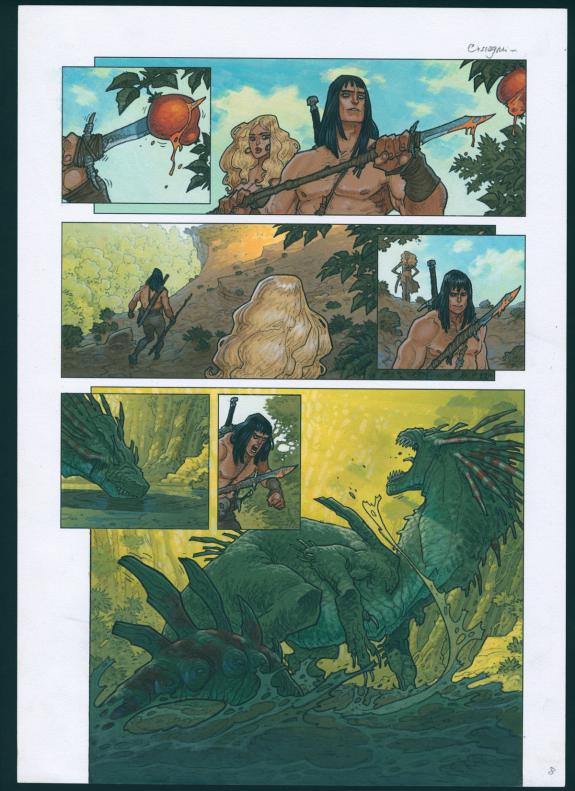 Planche Originale N08 Les Clous Rouges Conan Le - 